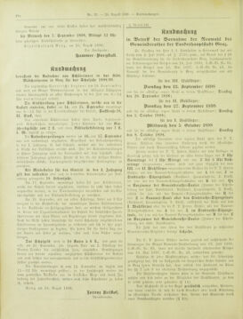 Amtsblatt der landesfürstlichen Hauptstadt Graz 18980820 Seite: 8