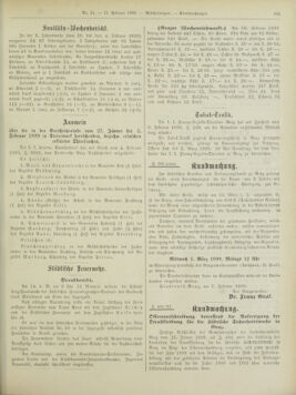 Amtsblatt der landesfürstlichen Hauptstadt Graz 18990221 Seite: 29