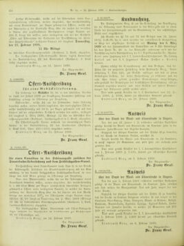 Amtsblatt der landesfürstlichen Hauptstadt Graz 18990221 Seite: 30