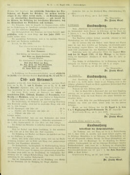 Amtsblatt der landesfürstlichen Hauptstadt Graz 18990810 Seite: 24