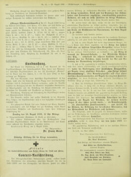 Amtsblatt der landesfürstlichen Hauptstadt Graz 18990820 Seite: 20