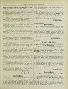 Amtsblatt der landesfürstlichen Hauptstadt Graz 18991110 Seite: 11