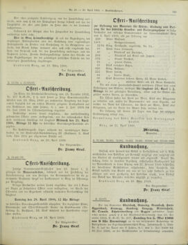 Amtsblatt der landesfürstlichen Hauptstadt Graz 19000420 Seite: 23