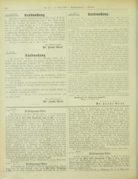 Amtsblatt der landesfürstlichen Hauptstadt Graz 19000420 Seite: 26