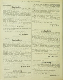 Amtsblatt der landesfürstlichen Hauptstadt Graz 19000430 Seite: 22