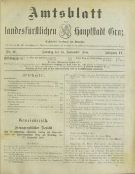 Amtsblatt der landesfürstlichen Hauptstadt Graz