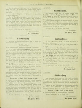 Amtsblatt der landesfürstlichen Hauptstadt Graz 19010410 Seite: 22