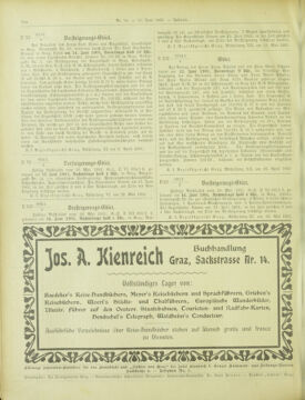 Amtsblatt der landesfürstlichen Hauptstadt Graz 19010611 Seite: 38