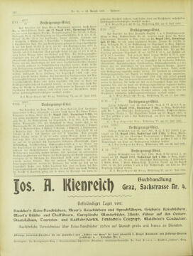 Amtsblatt der landesfürstlichen Hauptstadt Graz 19010810 Seite: 16