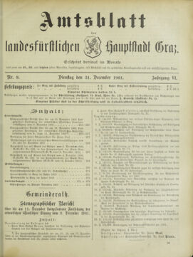 Amtsblatt der landesfürstlichen Hauptstadt Graz 19011231 Seite: 1