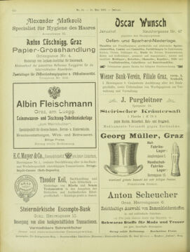 Amtsblatt der landesfürstlichen Hauptstadt Graz 19020510 Seite: 40