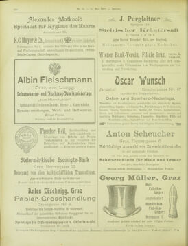 Amtsblatt der landesfürstlichen Hauptstadt Graz 19020531 Seite: 22