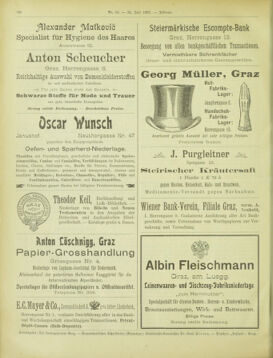 Amtsblatt der landesfürstlichen Hauptstadt Graz 19020731 Seite: 22