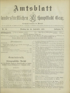 Amtsblatt der landesfürstlichen Hauptstadt Graz