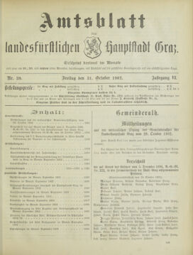 Amtsblatt der landesfürstlichen Hauptstadt Graz 19021031 Seite: 1