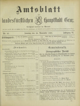 Amtsblatt der landesfürstlichen Hauptstadt Graz 19021130 Seite: 1