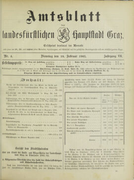 Amtsblatt der landesfürstlichen Hauptstadt Graz