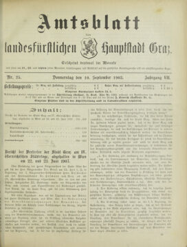 Amtsblatt der landesfürstlichen Hauptstadt Graz