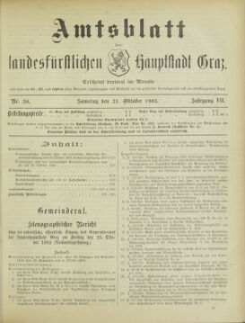 Amtsblatt der landesfürstlichen Hauptstadt Graz