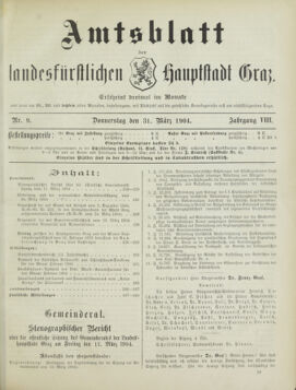 Amtsblatt der landesfürstlichen Hauptstadt Graz