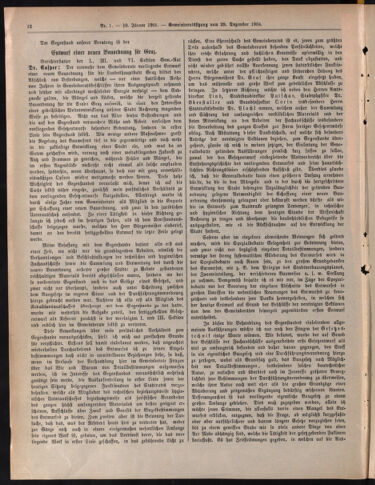 Amtsblatt der landesfürstlichen Hauptstadt Graz 19050110 Seite: 12