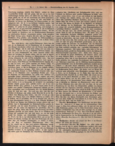 Amtsblatt der landesfürstlichen Hauptstadt Graz 19050110 Seite: 14