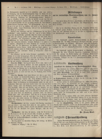 Amtsblatt der landesfürstlichen Hauptstadt Graz 19050120 Seite: 18