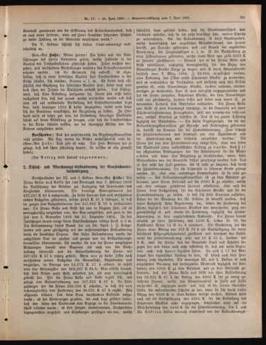 Amtsblatt der landesfürstlichen Hauptstadt Graz 19050620 Seite: 5