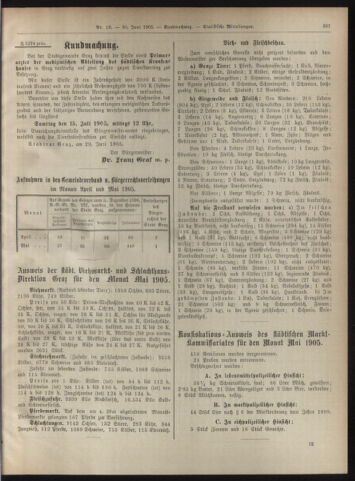 Amtsblatt der landesfürstlichen Hauptstadt Graz 19050630 Seite: 9