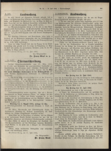 Amtsblatt der landesfürstlichen Hauptstadt Graz 19050720 Seite: 31