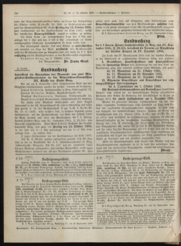 Amtsblatt der landesfürstlichen Hauptstadt Graz 19051010 Seite: 20