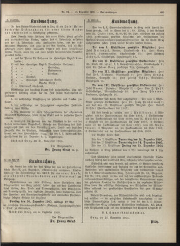 Amtsblatt der landesfürstlichen Hauptstadt Graz 19051210 Seite: 13