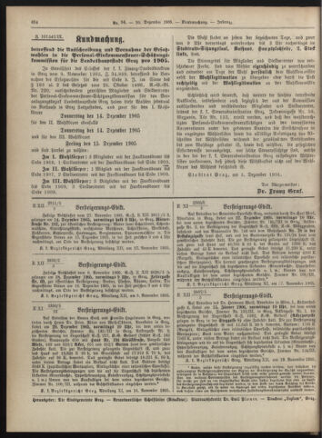 Amtsblatt der landesfürstlichen Hauptstadt Graz 19051210 Seite: 14