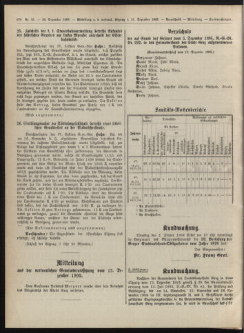 Amtsblatt der landesfürstlichen Hauptstadt Graz 19051220 Seite: 16