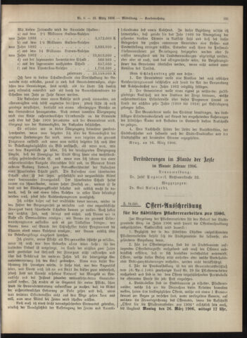 Amtsblatt der landesfürstlichen Hauptstadt Graz 19060320 Seite: 23