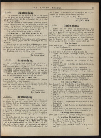 Amtsblatt der landesfürstlichen Hauptstadt Graz 19060331 Seite: 25