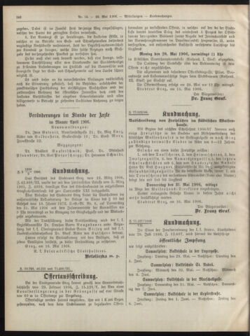 Amtsblatt der landesfürstlichen Hauptstadt Graz 19060520 Seite: 12