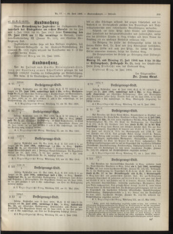 Amtsblatt der landesfürstlichen Hauptstadt Graz 19060620 Seite: 19