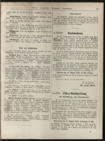 Amtsblatt der landesfürstlichen Hauptstadt Graz 19060731 Seite: 25