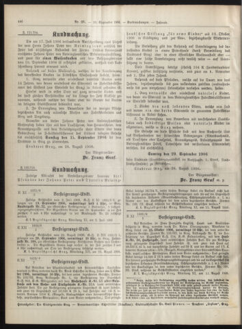 Amtsblatt der landesfürstlichen Hauptstadt Graz 19060910 Seite: 8