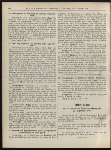 Amtsblatt der landesfürstlichen Hauptstadt Graz 19060920 Seite: 14