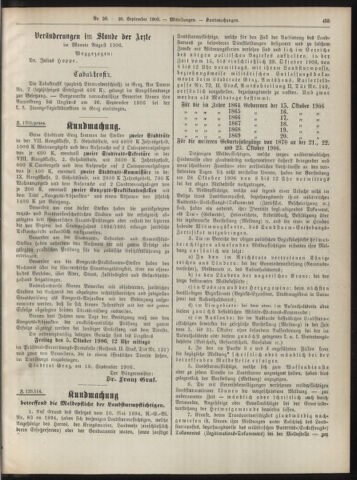 Amtsblatt der landesfürstlichen Hauptstadt Graz 19060920 Seite: 15