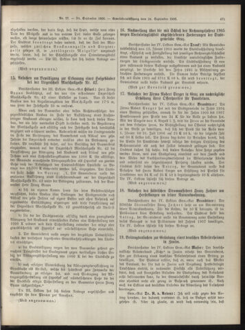 Amtsblatt der landesfürstlichen Hauptstadt Graz 19060930 Seite: 15