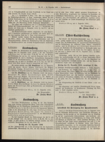 Amtsblatt der landesfürstlichen Hauptstadt Graz 19061220 Seite: 14