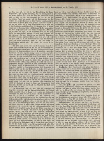 Amtsblatt der landesfürstlichen Hauptstadt Graz 19070110 Seite: 10