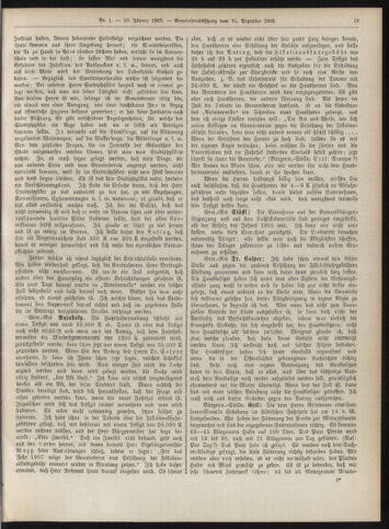 Amtsblatt der landesfürstlichen Hauptstadt Graz 19070110 Seite: 19