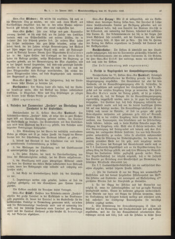 Amtsblatt der landesfürstlichen Hauptstadt Graz 19070110 Seite: 27