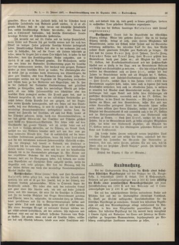 Amtsblatt der landesfürstlichen Hauptstadt Graz 19070110 Seite: 33