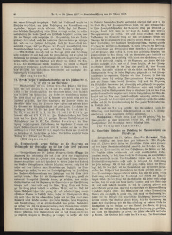 Amtsblatt der landesfürstlichen Hauptstadt Graz 19070120 Seite: 14