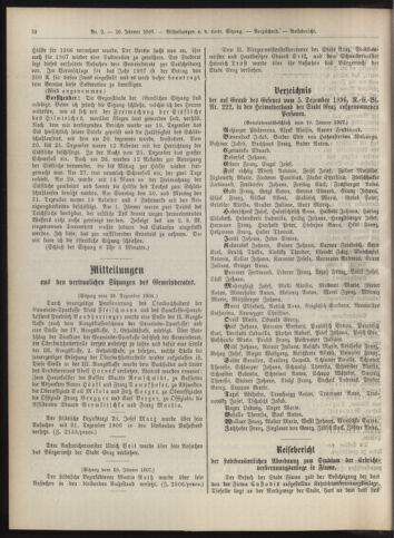 Amtsblatt der landesfürstlichen Hauptstadt Graz 19070120 Seite: 18